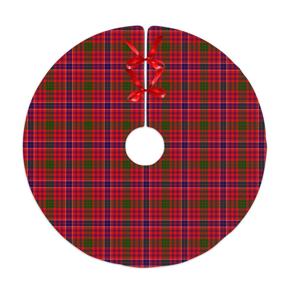 Scottish MacRae Modern Clan Tartan Christmas Tree Skirt No Tassels 1 Tartan Plaid