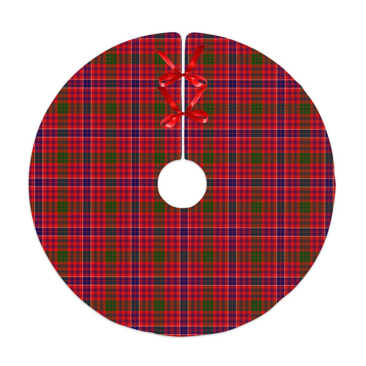 Scottish MacRae Modern Clan Tartan Christmas Tree Skirt No Tassels 1 Tartan Plaid