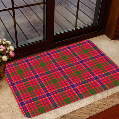 Scottish MacRae Modern Clan Tartan Door Mat Tartan Plaid 1