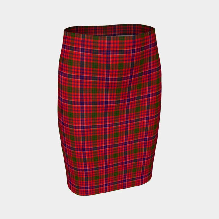 Scottish MacRae Modern Clan Tartan Fitted Skirt Tartan Plaid 1