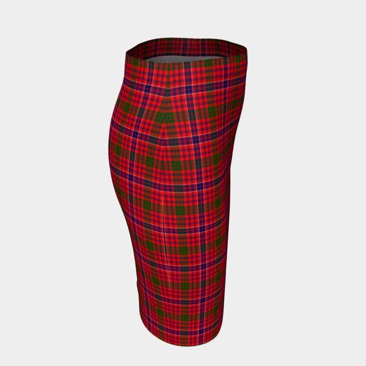 Scottish MacRae Modern Clan Tartan Fitted Skirt Tartan Plaid 3