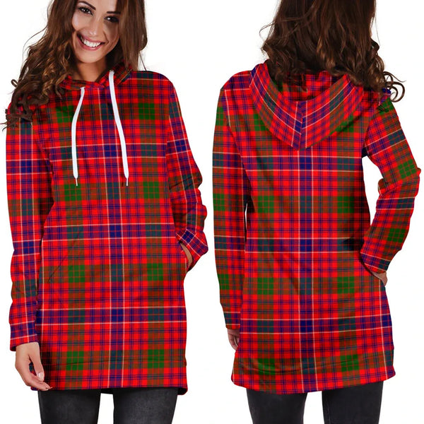 Scottish MacRae Modern Clan Tartan Hoodie Dress