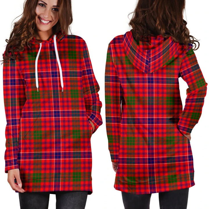 Scottish MacRae Modern Clan Tartan Hoodie Dress