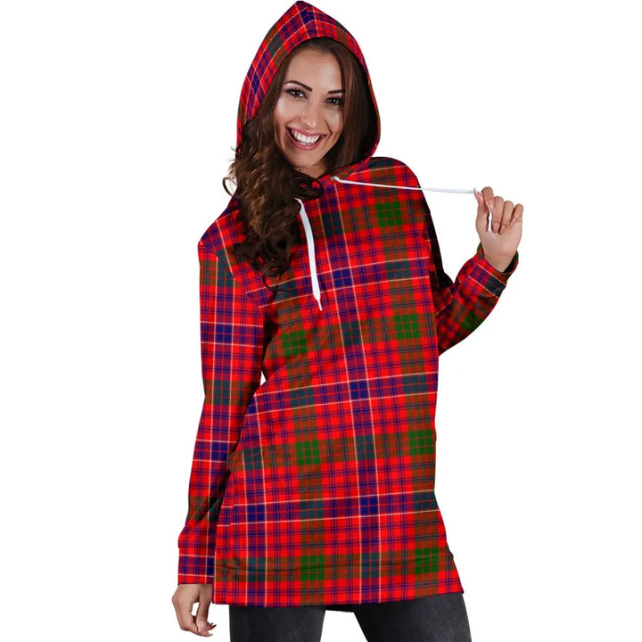 Scottish MacRae Modern Clan Tartan Hoodie Dress
