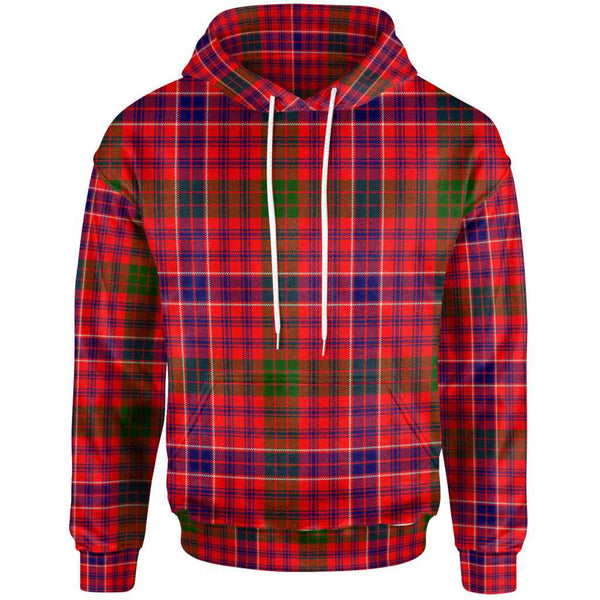 Scottish MacRae Modern Clan Tartan Hoodie Front Side Tartan Plaid