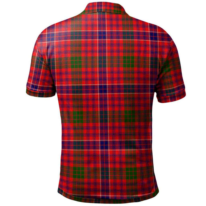 Scottish MacRae Modern Clan Tartan Polo Shirt Back Side Tartan Plaid