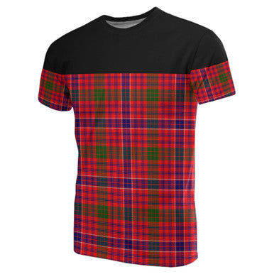 Scottish MacRae Modern Clan Tartan T-Shirt Horizontal Style Front Side Tartan Plaid