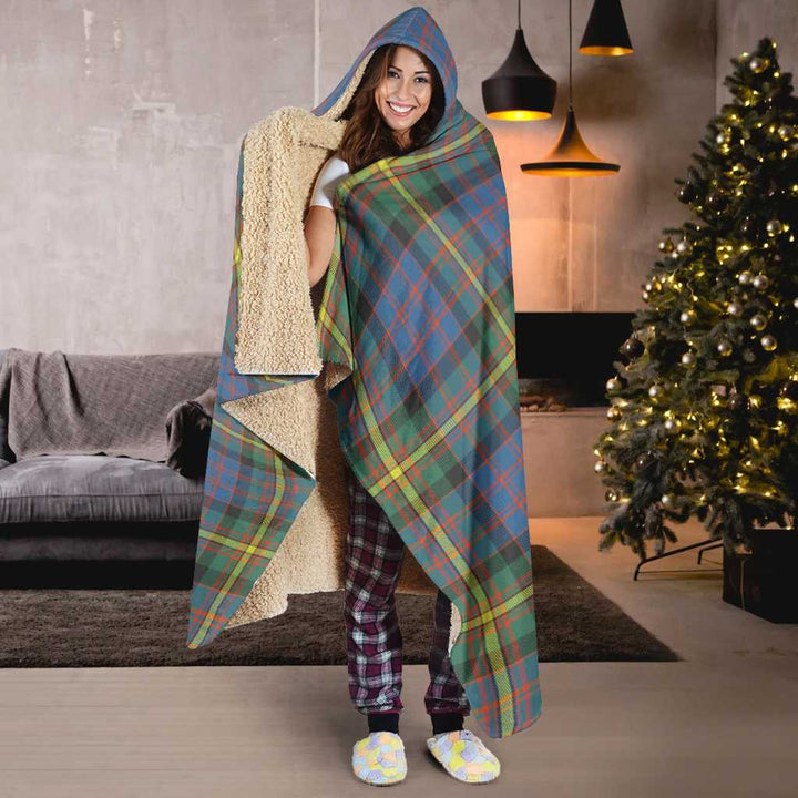 Scottish MacSporran Ancient Clan Tartan Hooded Blanket Tartan Plaid 6