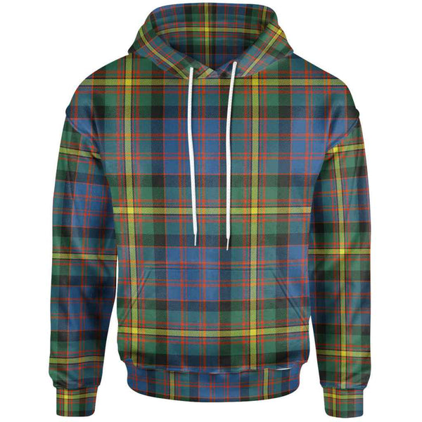 Scottish MacSporran Ancient Clan Tartan Hoodie Front Side Tartan Plaid