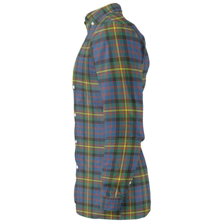 Scottish MacSporran Ancient Clan Tartan Long Sleeve Shirt Tartan Plaid