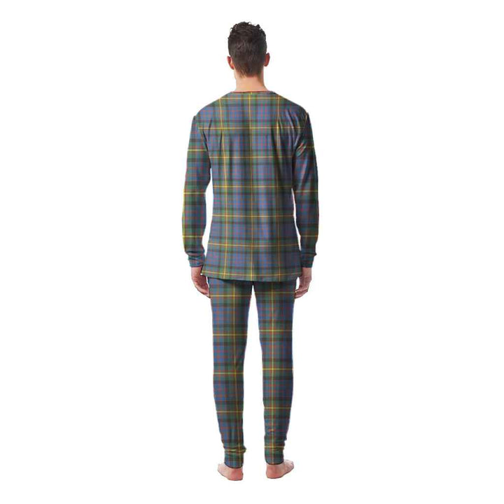 Scottish MacSporran Ancient Clan Tartan Pajama Set Men Back Side Tartan Plaid