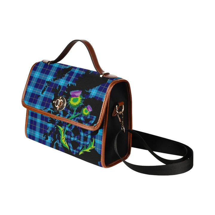 Scottish MacSporran Ancient Clan Tartan Waterproof Canvas Bag With Thistle Tartan Plaid 4
