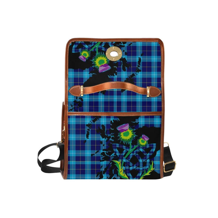Scottish MacSporran Ancient Clan Tartan Waterproof Canvas Bag With Thistle Tartan Plaid 6