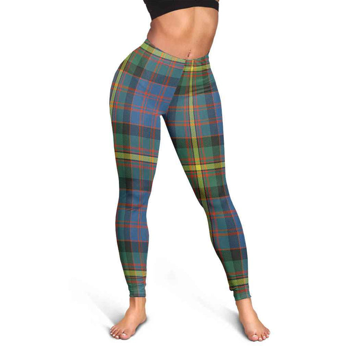 Scottish MacSporran Ancient Clan Tartan Women Leggings Tartan Plaid 3
