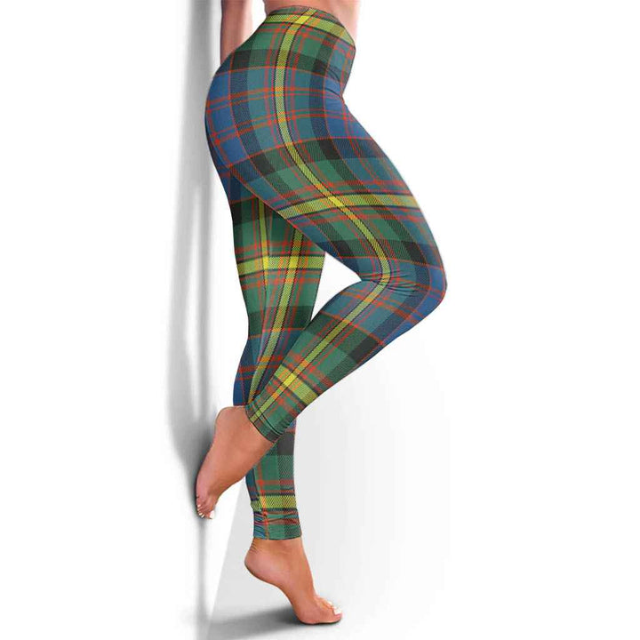 Scottish MacSporran Ancient Clan Tartan Women Leggings Tartan Plaid 4