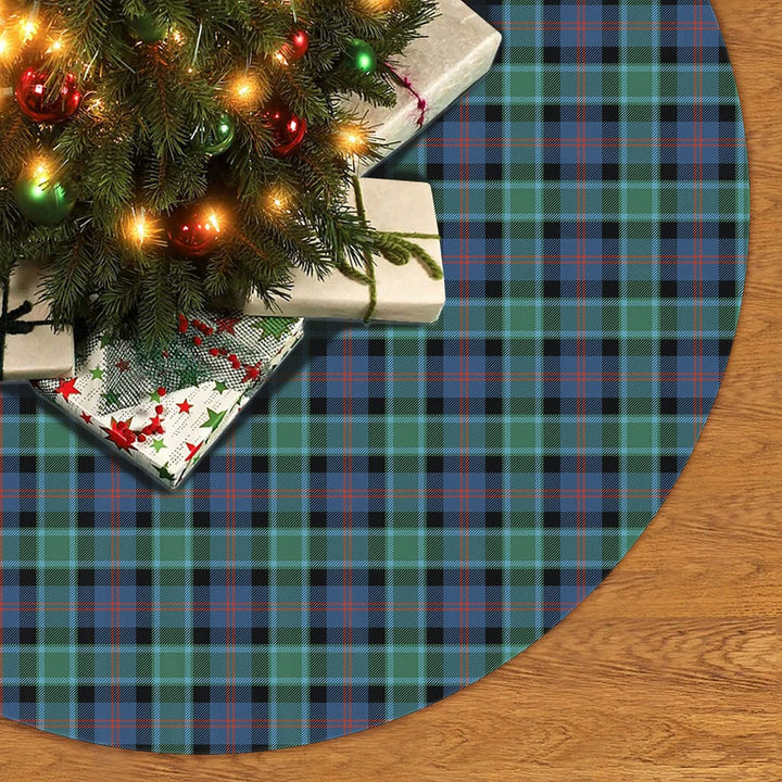 Scottish MacTaggart Ancient Clan Tartan Christmas Tree Skirt No Tassels 2 Tartan Plaid