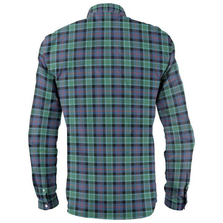 Scottish MacTaggart Ancient Clan Tartan Long Sleeve Shirt Back Side Tartan Plaid