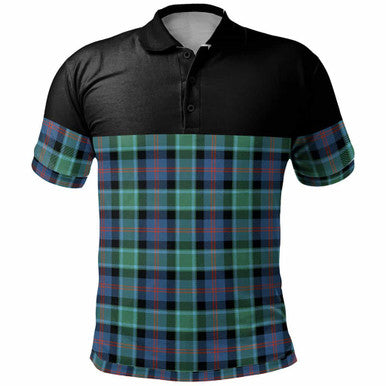Scottish MacTaggart Ancient Clan Tartan Polo Shirt - Horizontal Style Front Side Tartan Plaid