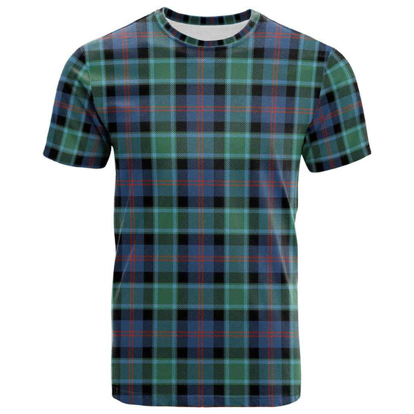 Scottish MacTaggart Ancient Clan Tartan T-Shirt Front Side Tartan Plaid