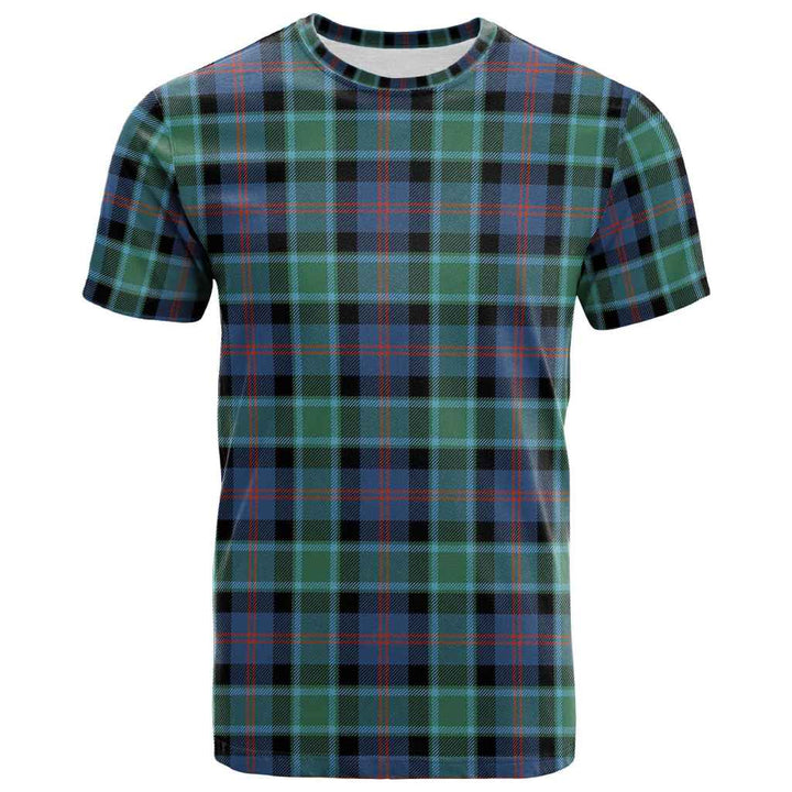 Scottish MacTaggart Ancient Clan Tartan T-Shirt Front Side Tartan Plaid