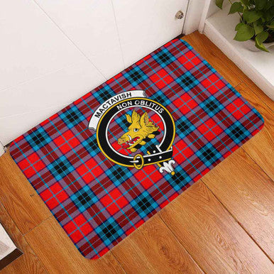 Scottish MacTavish Clan Crest Tartan Door Mat Tartan Plaid 3