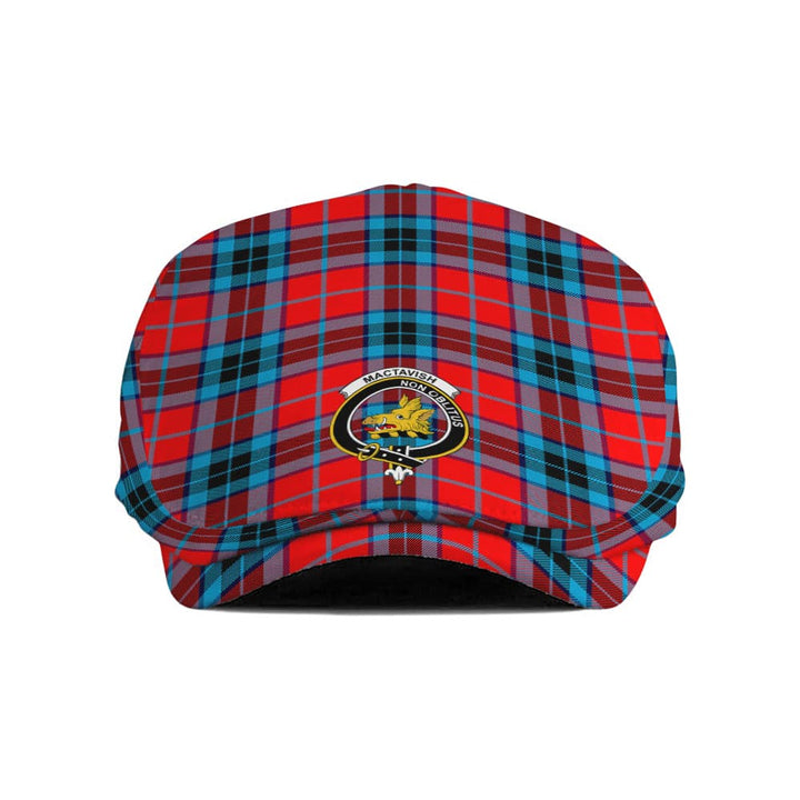 Scottish MacTavish Clan Crest Tartan Flat Cap Tartan Plaid 1