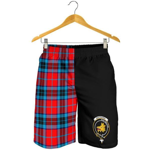 Scottish MacTavish Clan Crest Tartan Half of Me Men's Shorts