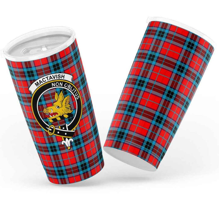 Scottish MacTavish Clan Crest Tartan Insulated Tumbler Tartan Plaid 3