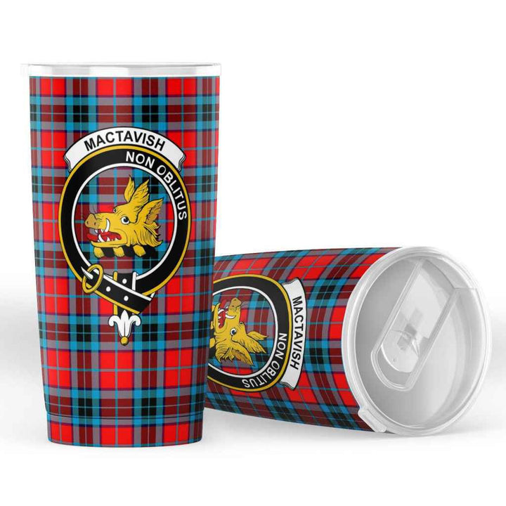 Scottish MacTavish Clan Crest Tartan Insulated Tumbler Tartan Plaid 4