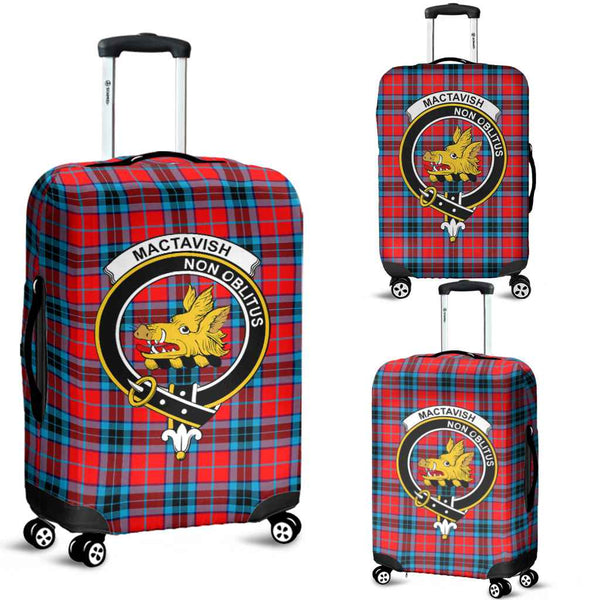Scottish MacTavish Clan Crest Tartan Luggage Cover Tartan Plaid 1