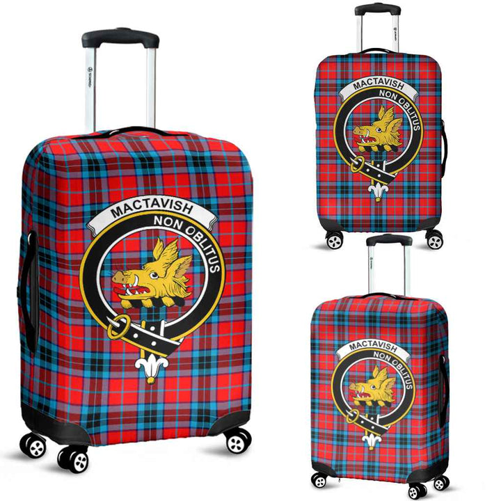 Scottish MacTavish Clan Crest Tartan Luggage Cover Tartan Plaid 1