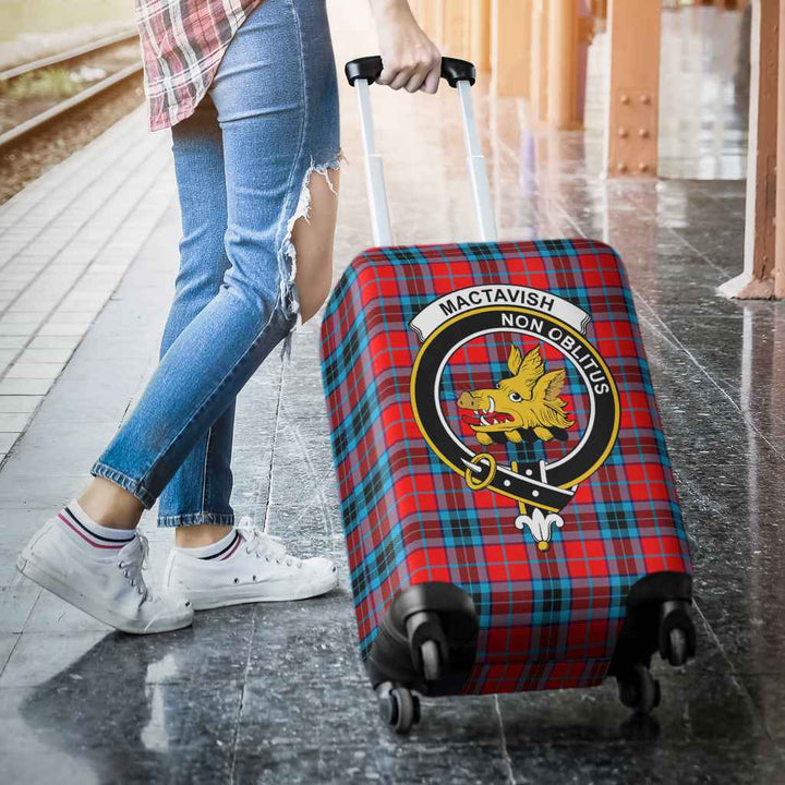 Scottish MacTavish Clan Crest Tartan Luggage Cover Tartan Plaid 3