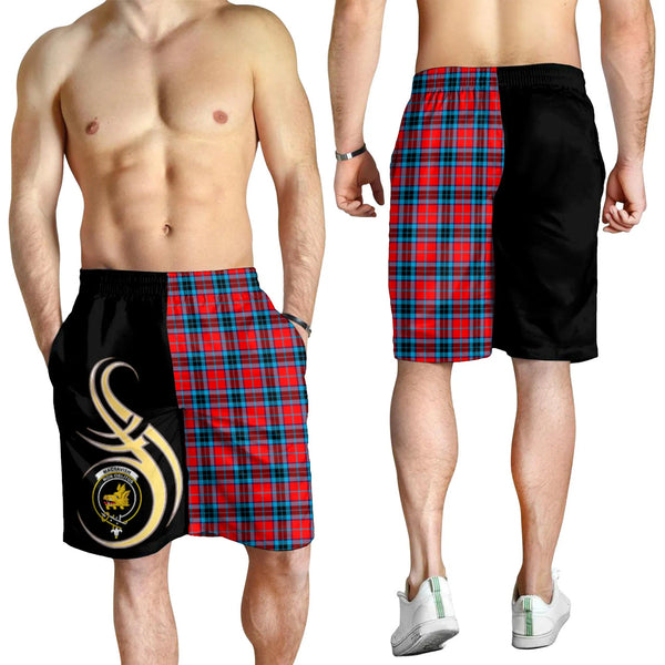 Scottish MacTavish Modern Clan Crest Tartan Believe in Me Men's Shorts