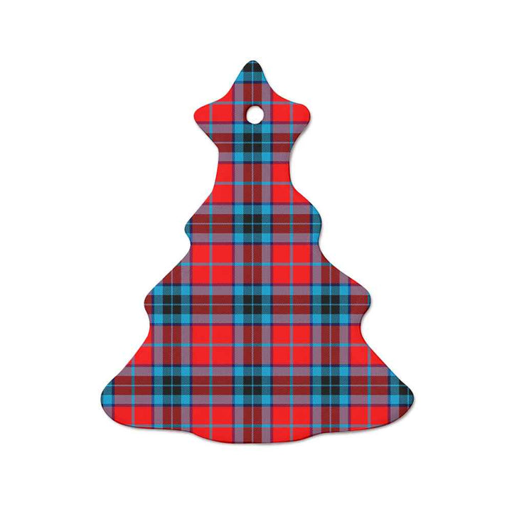 Scottish MacTavish Modern Clan Tartan Ceramic Ornament  Tree Shape Tartan Plaid