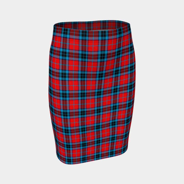 Scottish MacTavish Modern Clan Tartan Fitted Skirt Tartan Plaid 1