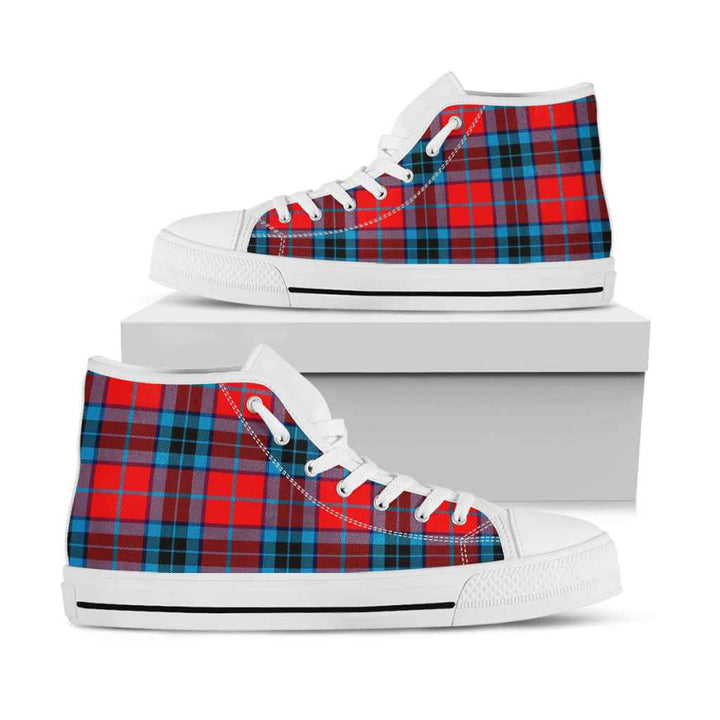 Scottish MacTavish Modern Clan Tartan High Top Shoes White Sole Tartan Plaid