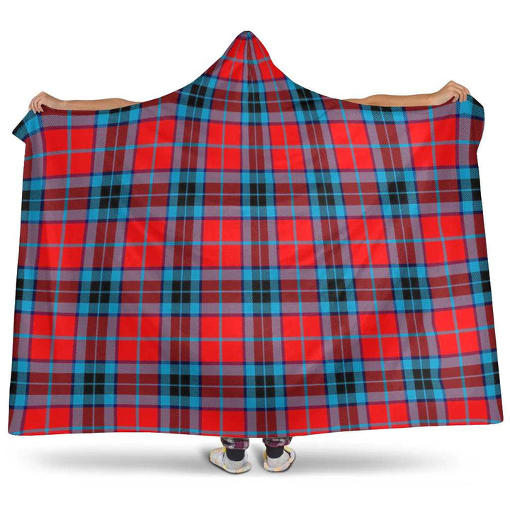 Scottish MacTavish Modern Clan Tartan Hooded Blanket Tartan Plaid 1