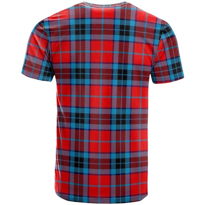 Scottish MacTavish Modern Clan Tartan T-Shirt Back Side Tartan Plaid