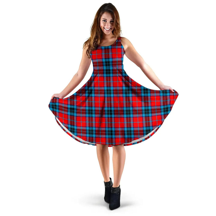 Scottish MacTavish Modern Clan Tartan Women Midi Dress