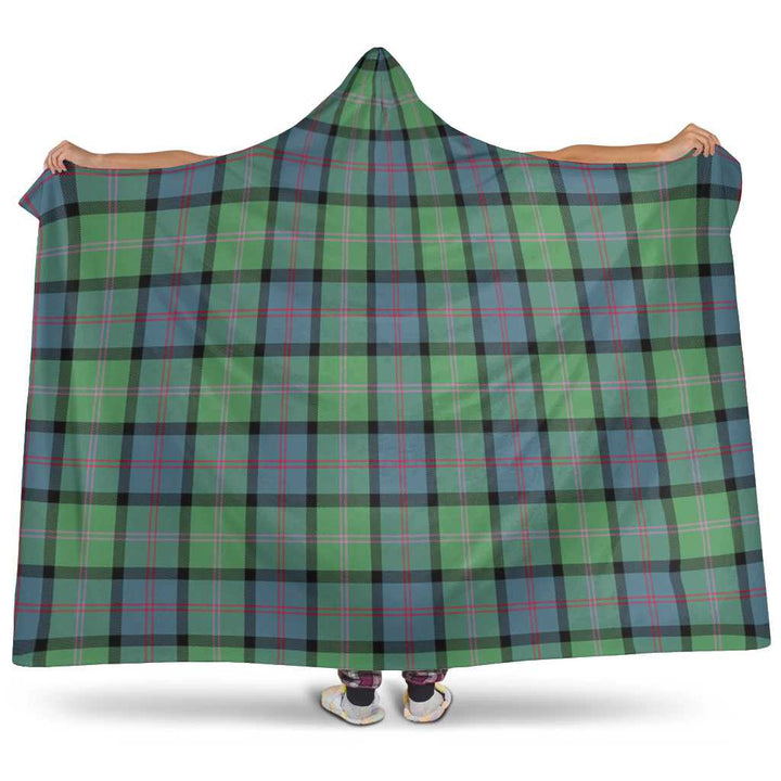 Scottish MacThomas Ancient Clan Tartan Hooded Blanket Tartan Plaid 1