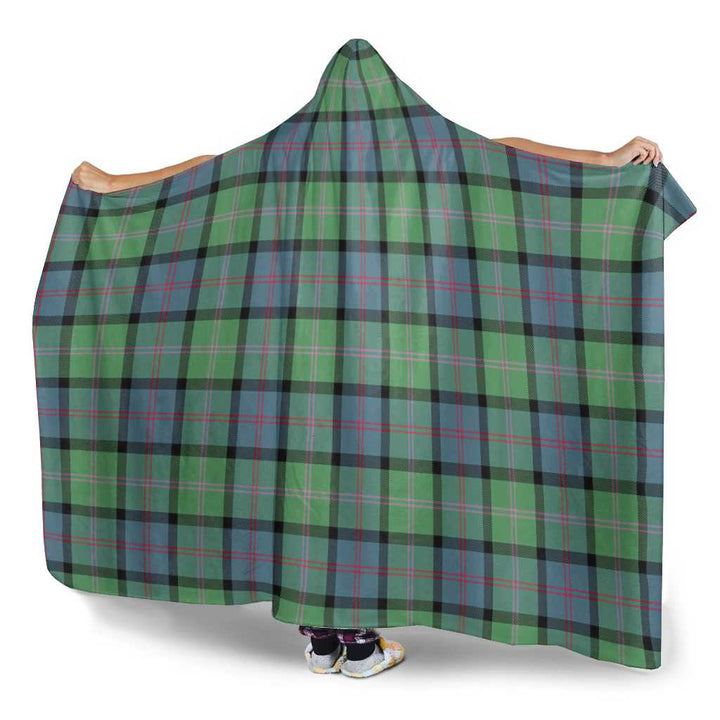 Scottish MacThomas Ancient Clan Tartan Hooded Blanket Tartan Plaid 3