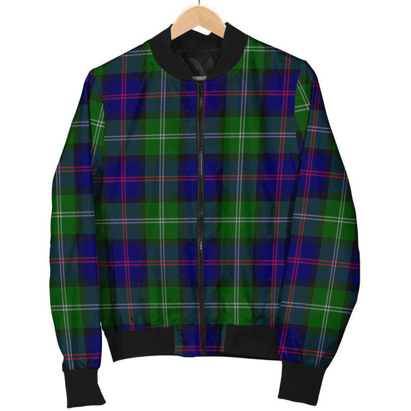 Scottish MacThomas Modern Clan Tartan Bomber Jacket Tartan Plaid 1