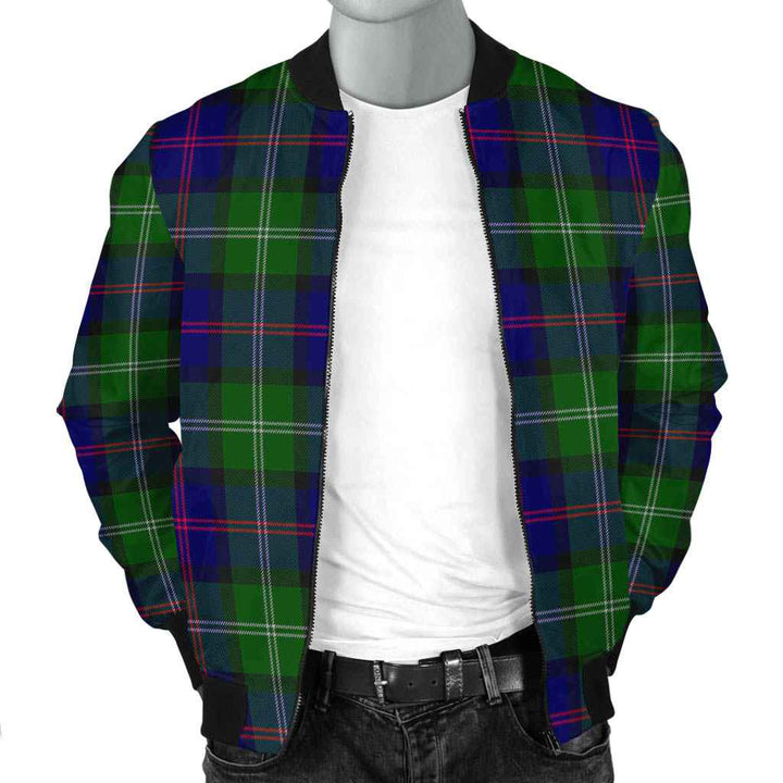 Scottish MacThomas Modern Clan Tartan Bomber Jacket Tartan Plaid 2