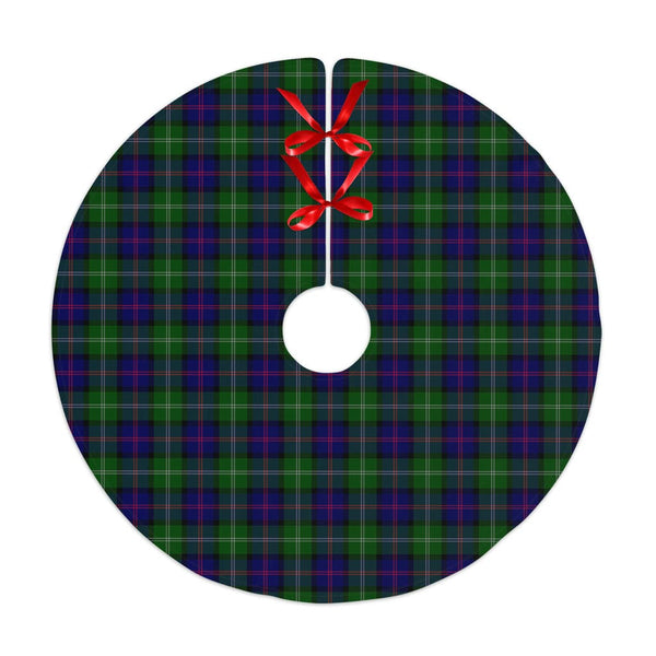 Scottish MacThomas Modern Clan Tartan Christmas Tree Skirt No Tassels 1 Tartan Plaid