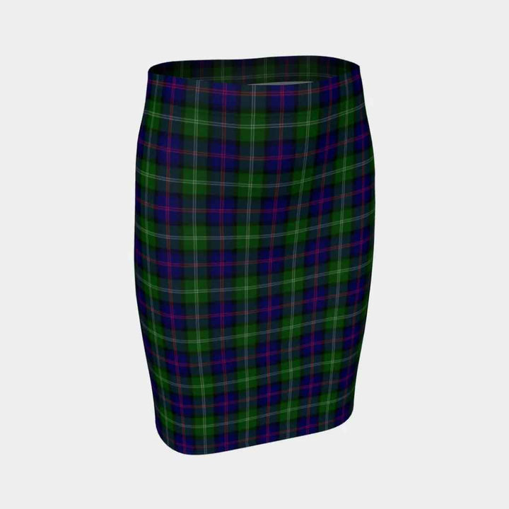 Scottish MacThomas Modern Clan Tartan Fitted Skirt Tartan Plaid 1
