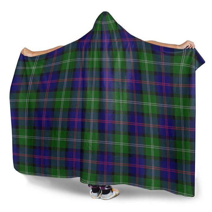 Scottish MacThomas Modern Clan Tartan Hooded Blanket Tartan Plaid 3