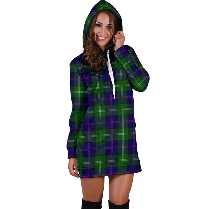 Scottish MacThomas Modern Clan Tartan Hoodie Dress