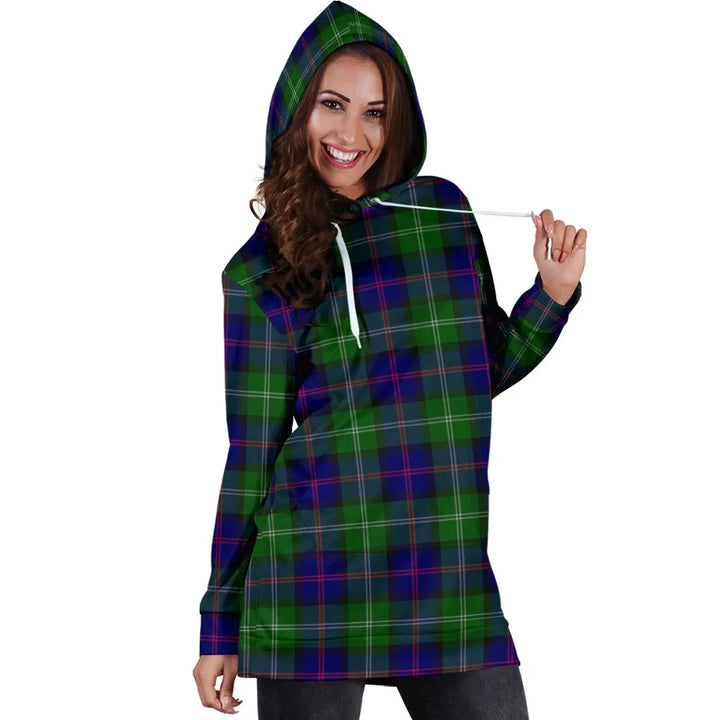 Scottish MacThomas Modern Clan Tartan Hoodie Dress