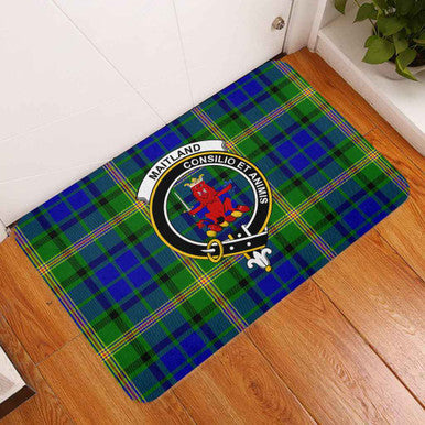 Scottish Maitland Clan Crest Tartan Door Mat Tartan Plaid 3