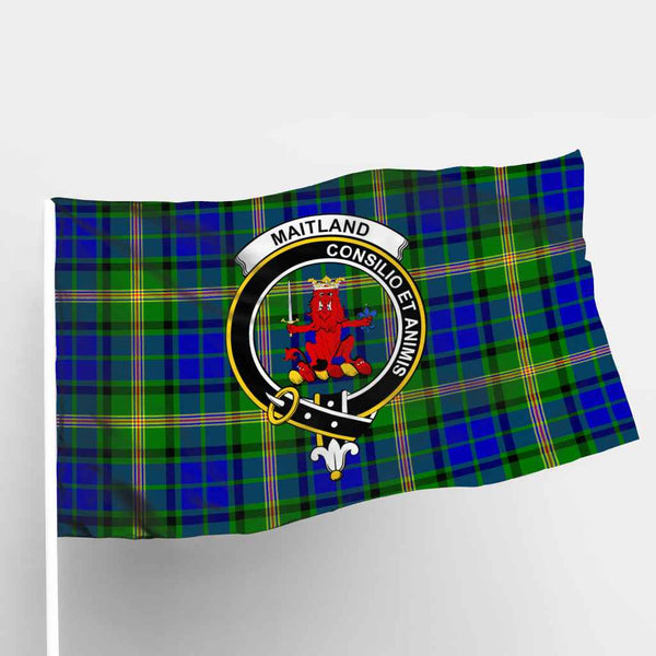 Scottish Maitland Clan Crest Tartan Flag Parade Tartan Plaid 1